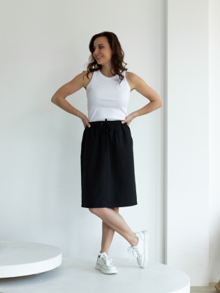 Женская одежда, юбка, артикул: 1048-0790, Цвет: черный,  Фабрика Трика, фото №1.