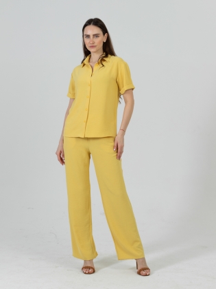Женская одежда, костюм, артикул: 039-0906, Цвет: желтый,  Фабрика Трика, фото №1.