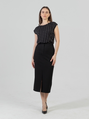 Женская одежда, юбка, артикул: 1067-0421, Цвет: черный,  Фабрика Трика, фото №1.