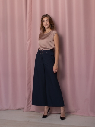 Женская одежда, брюки, артикул: 4445-0187, Цвет: синий,  Фабрика Трика, фото №1.