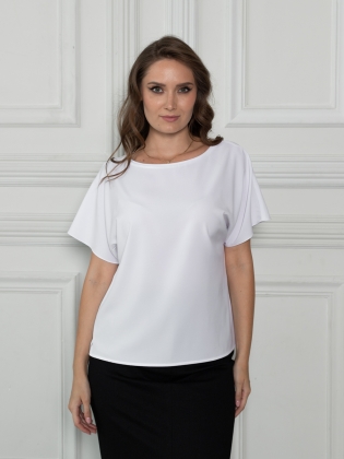 Женская одежда, блуза, артикул: 999-0702, Цвет: белый,  Фабрика Трика, фото №1.