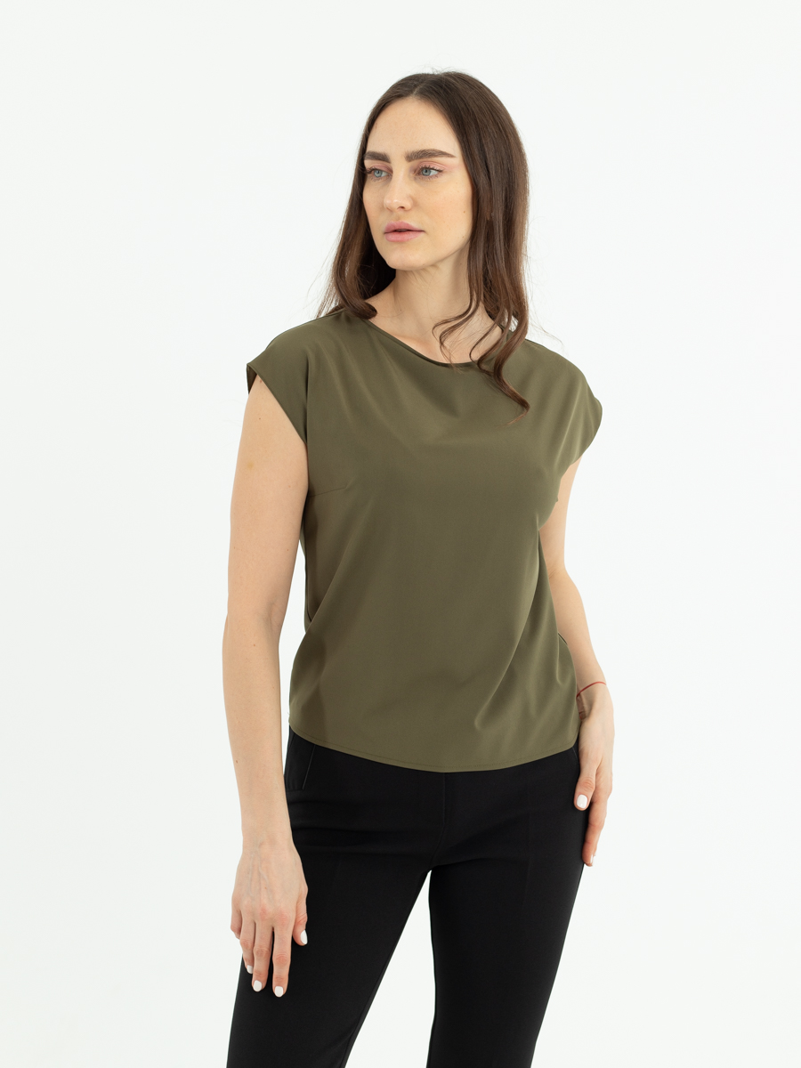 Женская одежда, блуза, артикул: 989-0758, Цвет: Хаки,  Фабрика Трика, фото №1