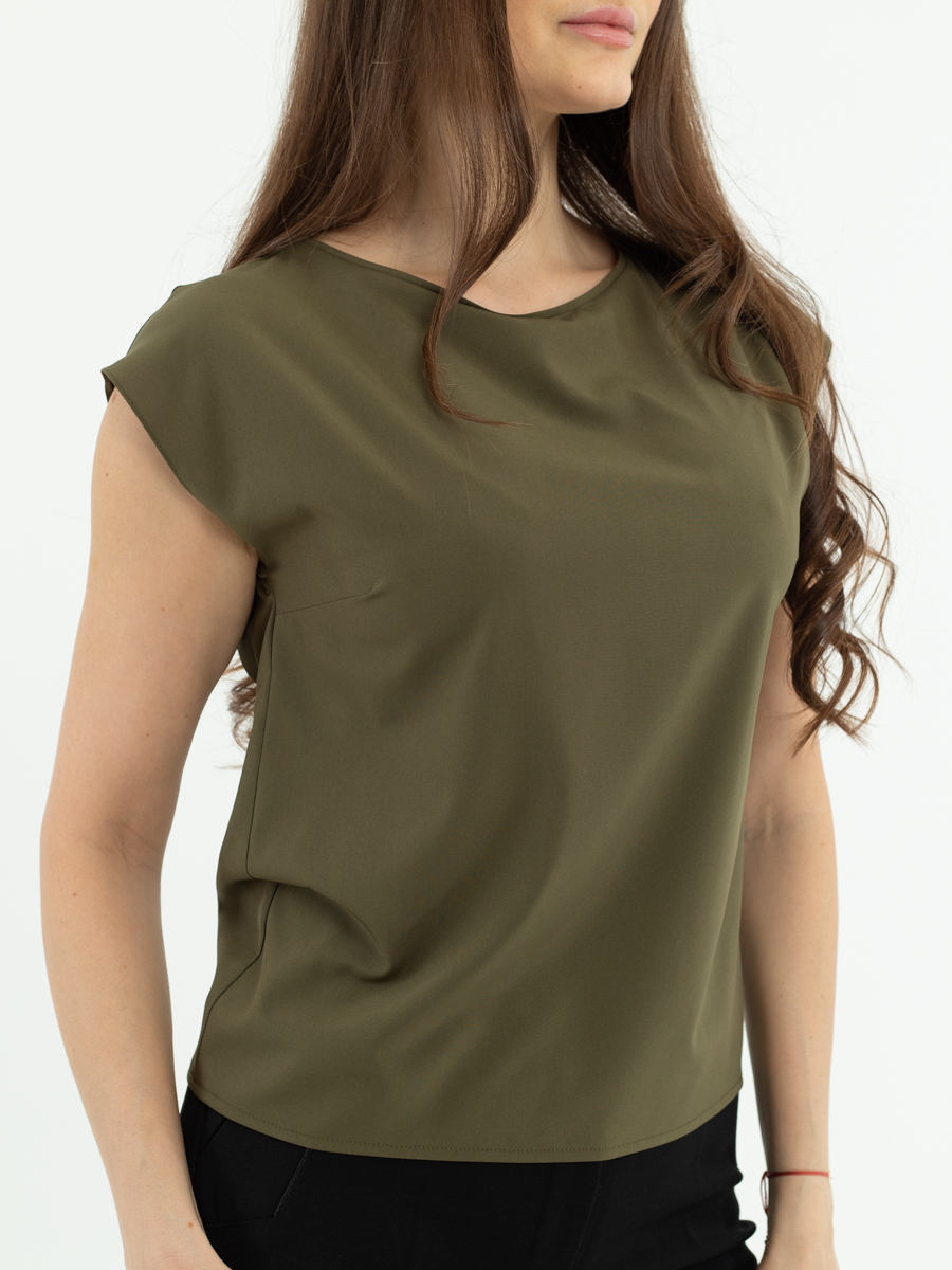 Женская одежда, блуза, артикул: 989-0758, Цвет: Хаки,  Фабрика Трика, фото №1
