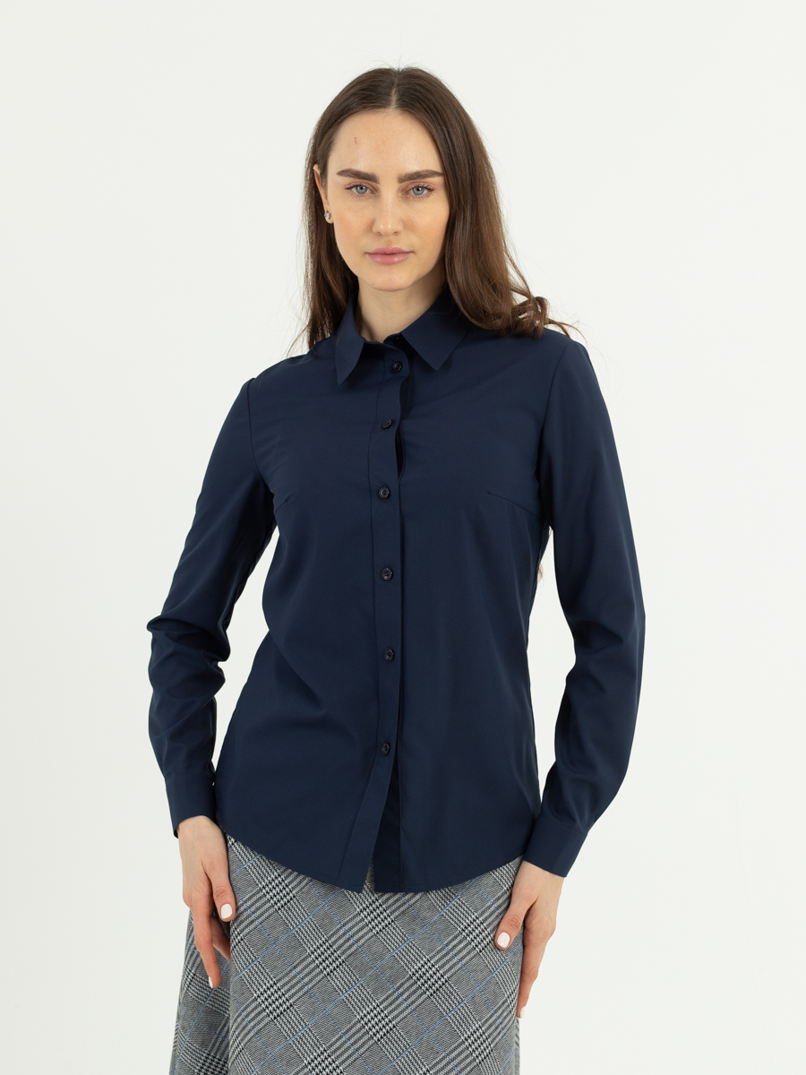 Женская одежда, рубашка, артикул: 976-0875, Цвет: темно синий,  Фабрика Трика, фото №1
