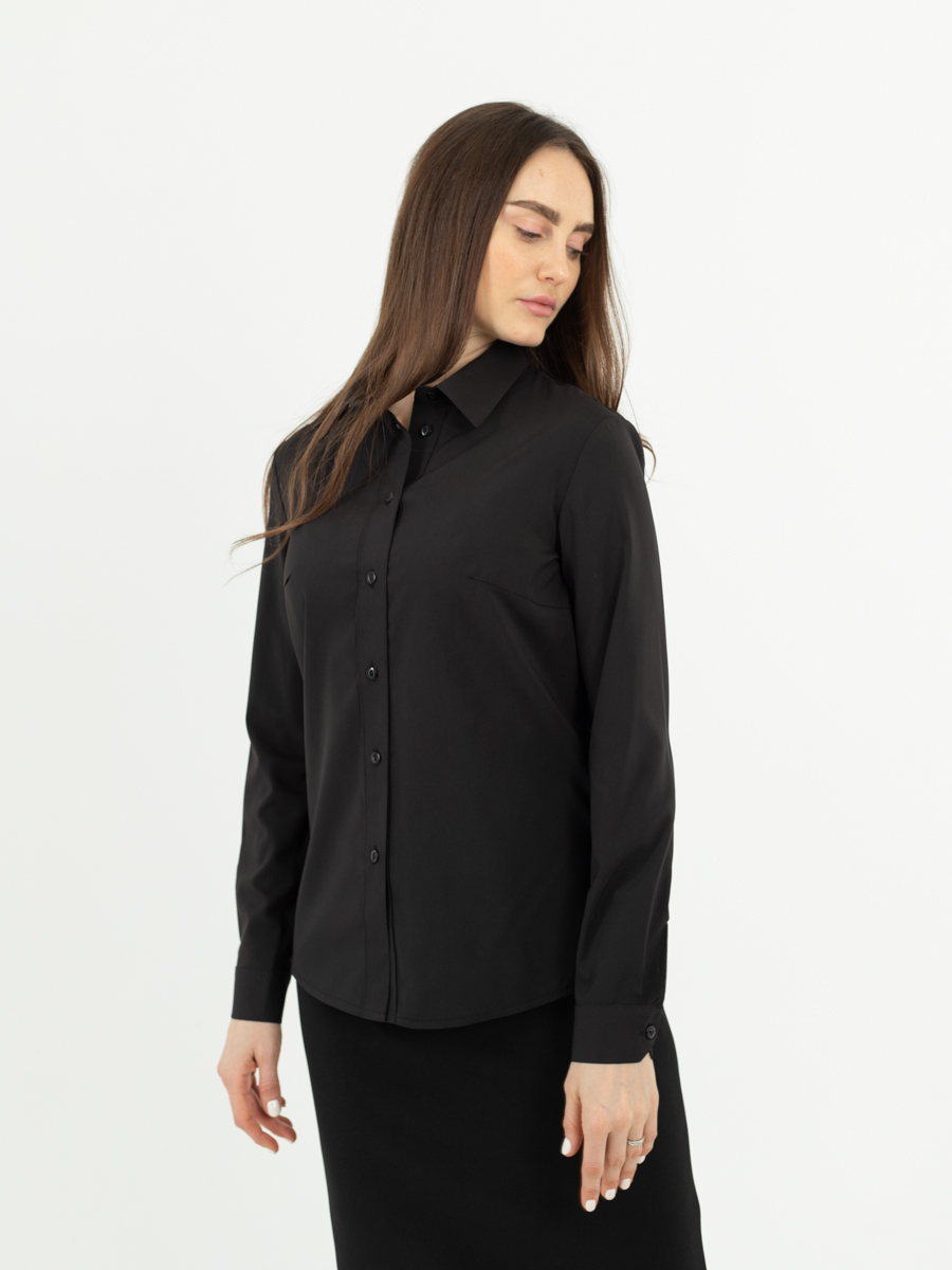 Женская одежда, рубашка, артикул: 976-0876, Цвет: черный,  Фабрика Трика, фото №1