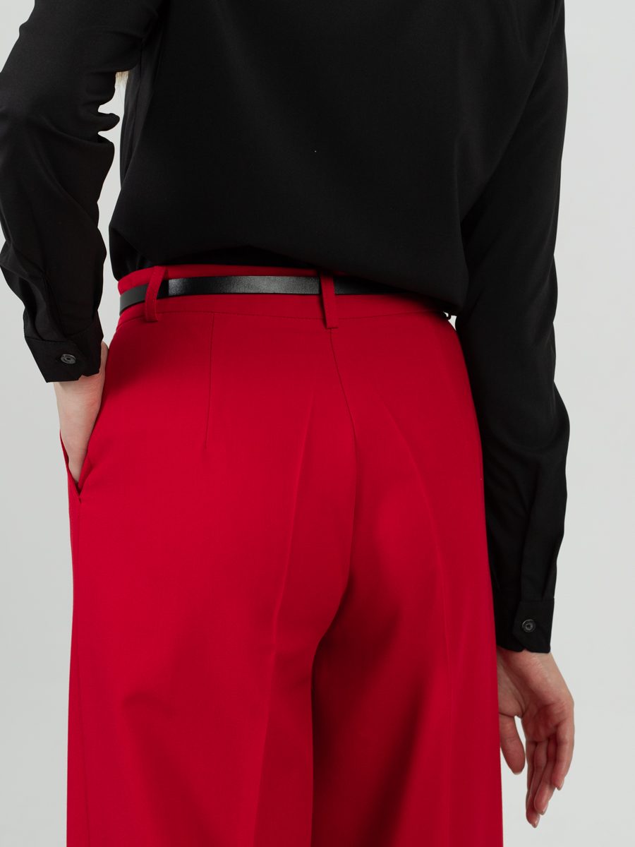 Женская одежда, брюки, артикул: 4483-0912, Цвет: красный,  Фабрика Трика, фото №1