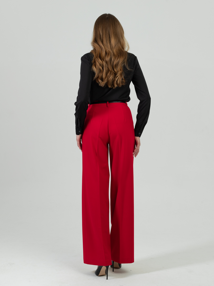 Женская одежда, брюки, артикул: 4483-0912, Цвет: красный,  Фабрика Трика, фото №1