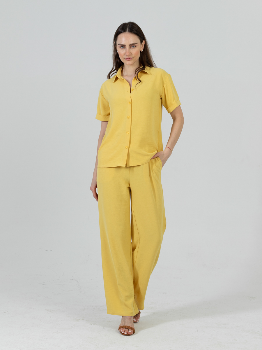 Женская одежда, костюм, артикул: 039-0906, Цвет: желтый,  Фабрика Трика, фото №1