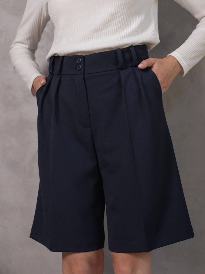 Женская одежда, шорты, артикул: 4456-0595, Цвет: синий,  Фабрика Трика, фото №1