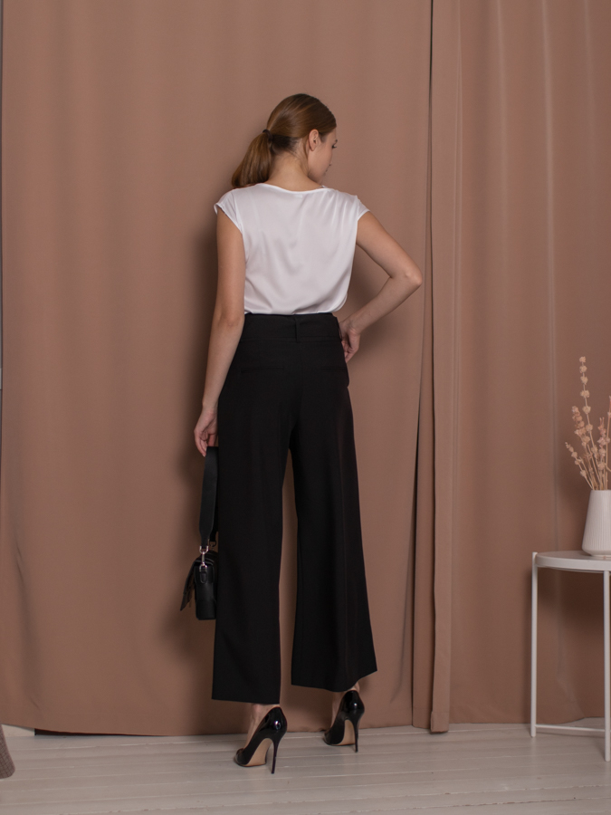 Женская одежда, брюки, артикул: 4445-0346, Цвет: черный,  Фабрика Трика, фото №1