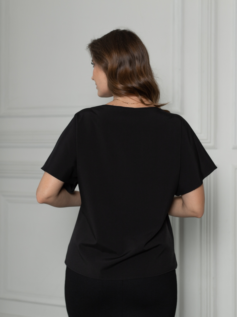 Женская одежда, блуза, артикул: 999-0810, Цвет: черный,  Фабрика Трика, фото №1